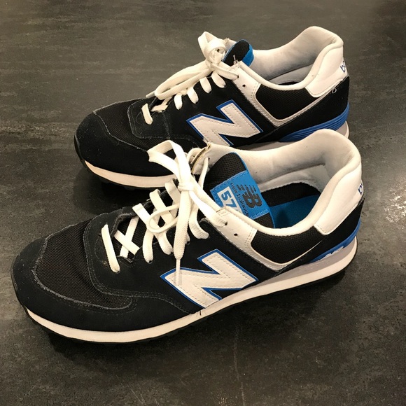 new balance 574 black blue
